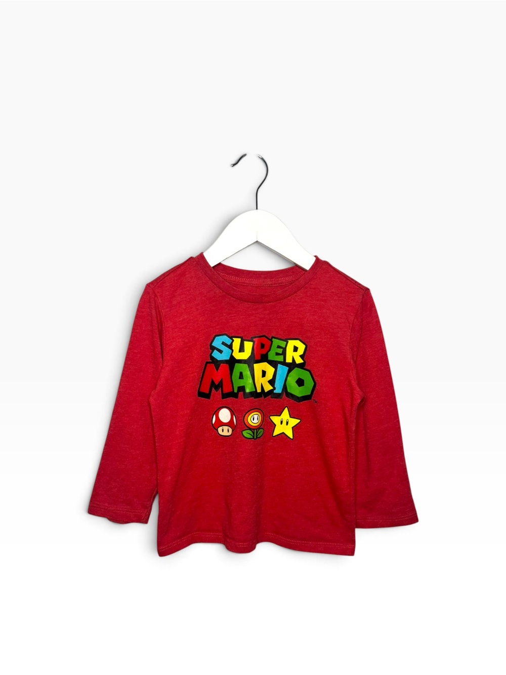 ⭐️ 5/$30 Super Mario Kids LS Shirt size 4T